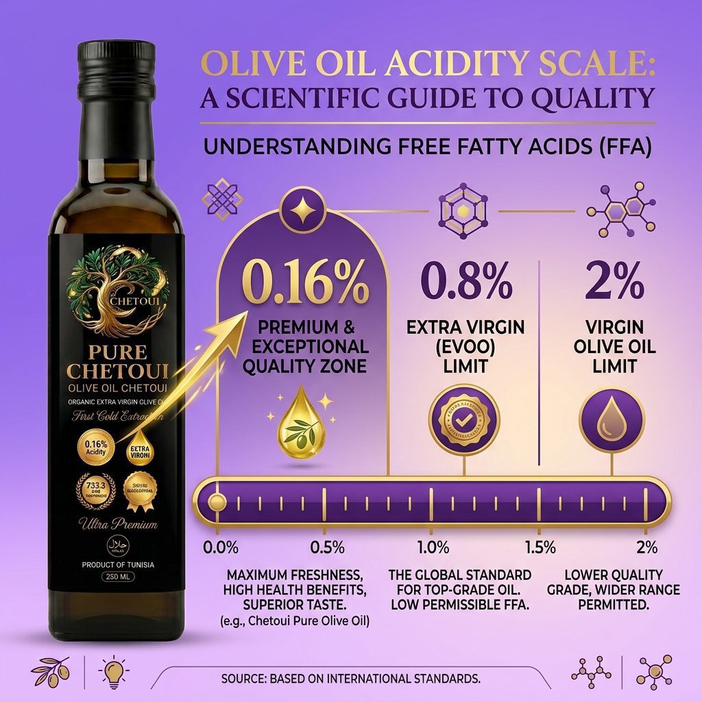 Certified laboratory report for extra virgin olive oil acidity test proving purity and freshness standards