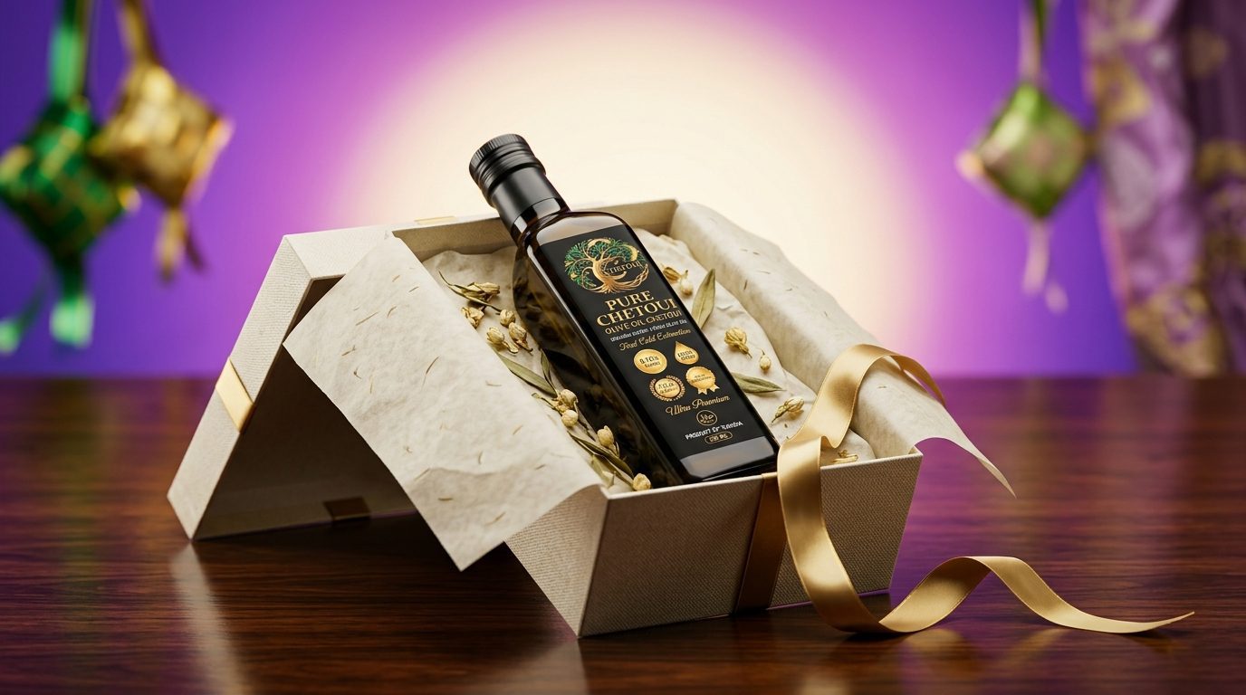 Olive oil gift set Malaysia — Pure Chetoui hadiah penuh berkat for Hari Raya and special occasions