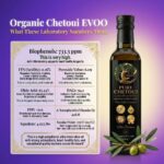 Organic Chetoui EVOO laboratory numbers minyak zaitun