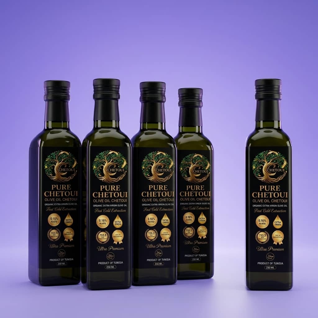 Pure Chetoui minyak zaitun extra virgin olive oil 250ml bottle (1)