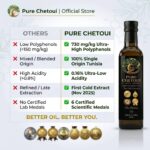 minyak zaitun extra virgin pure chetoui vs commercial comparison